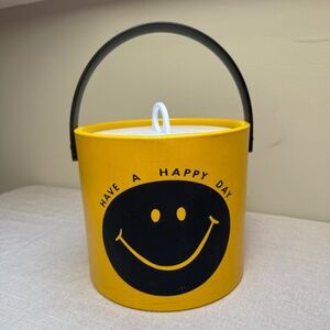 Vintage 60’s-70’s MCM Have A Happy Day Smiley Face Ice Bucket
